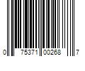 Barcode Image for UPC code 075371002687. Product Name: 