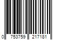 Barcode Image for UPC code 0753759217181