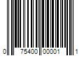 Barcode Image for UPC code 075400000011