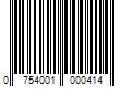 Barcode Image for UPC code 0754001000414