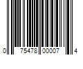 Barcode Image for UPC code 075478000074