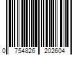 Barcode Image for UPC code 0754826202604