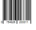 Barcode Image for UPC code 0754826203311