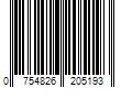 Barcode Image for UPC code 0754826205193