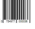 Barcode Image for UPC code 0754977000036