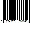 Barcode Image for UPC code 0754977000043