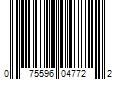 Barcode Image for UPC code 075596047722