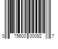 Barcode Image for UPC code 075600000927