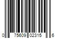 Barcode Image for UPC code 075609023156