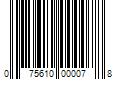 Barcode Image for UPC code 075610000078