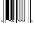 Barcode Image for UPC code 075641000078