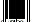 Barcode Image for UPC code 075669000074