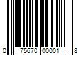 Barcode Image for UPC code 075670000018