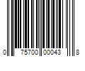 Barcode Image for UPC code 075700000438