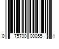 Barcode Image for UPC code 075700000551