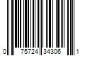 Barcode Image for UPC code 075724343061. Product Name: Roux Temporary Haircolor Touch-Up Stick Medium Brown  1 ea