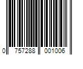 Barcode Image for UPC code 0757288001006