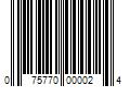 Barcode Image for UPC code 075770000024. Product Name: 