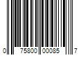 Barcode Image for UPC code 075800000857