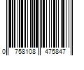 Barcode Image for UPC code 0758108475847