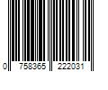 Barcode Image for UPC code 0758365222031