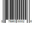 Barcode Image for UPC code 075860000026