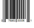 Barcode Image for UPC code 075863000061