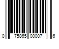 Barcode Image for UPC code 075865000076