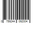 Barcode Image for UPC code 0759244092004