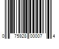 Barcode Image for UPC code 075928000074