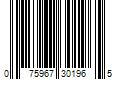 Barcode Image for UPC code 075967301965. Product Name: VELCRO Brand 12-in Easy Hang Xsmall 12In X 3/4In Strap, Black Hook and Loop Fastener | VEL-30196-USA