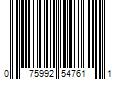 Barcode Image for UPC code 075992547611