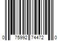 Barcode Image for UPC code 075992744720