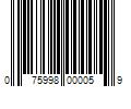 Barcode Image for UPC code 075998000059