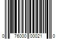 Barcode Image for UPC code 076000000210