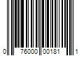 Barcode Image for UPC code 076000001811. Product Name: 