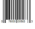 Barcode Image for UPC code 076000005833