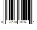 Barcode Image for UPC code 076100000141