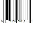 Barcode Image for UPC code 076100001131