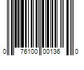 Barcode Image for UPC code 076100001360