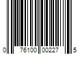 Barcode Image for UPC code 076100002275