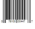 Barcode Image for UPC code 076100004477