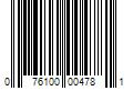 Barcode Image for UPC code 076100004781