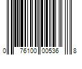 Barcode Image for UPC code 076100005368