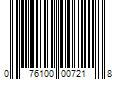 Barcode Image for UPC code 076100007218