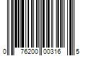 Barcode Image for UPC code 076200003165