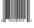 Barcode Image for UPC code 076200004162