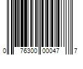 Barcode Image for UPC code 076300000477. Product Name: 