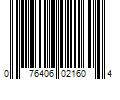 Barcode Image for UPC code 076406021604