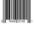 Barcode Image for UPC code 076406021901